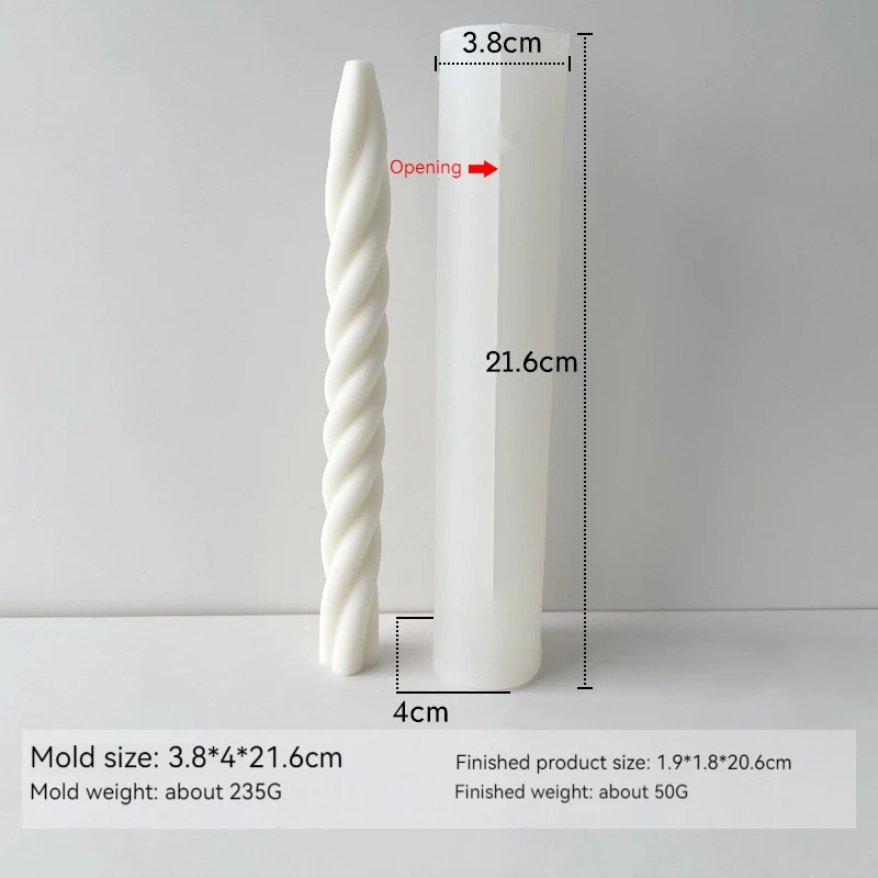 3D Spirale Kerzenform Silikon - Wiederverwendbare Gießform Für DIY Kerzen