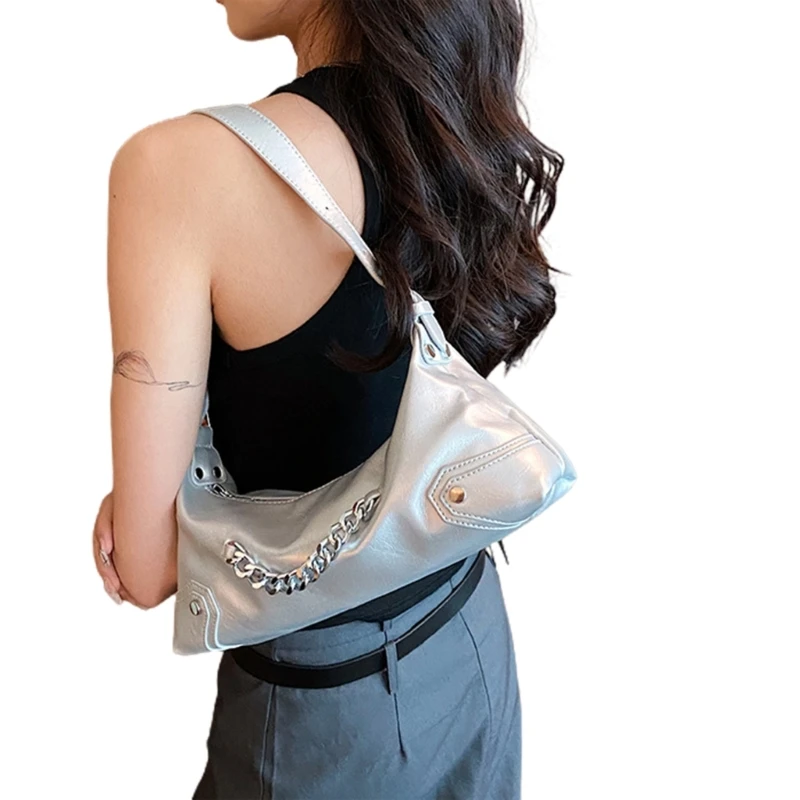 Compact Chain Strap Shoulder Bag Versatile & Stylish Bag Phone Holder Small Handbag for Various Occasions E74B