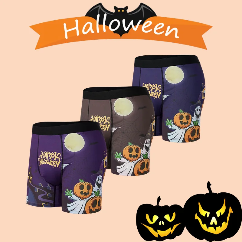 الملابس الداخلية للرجال نمط جديد الملاكم السراويل هالوين جو مريح وتنفس السراويل أربع نقاط.