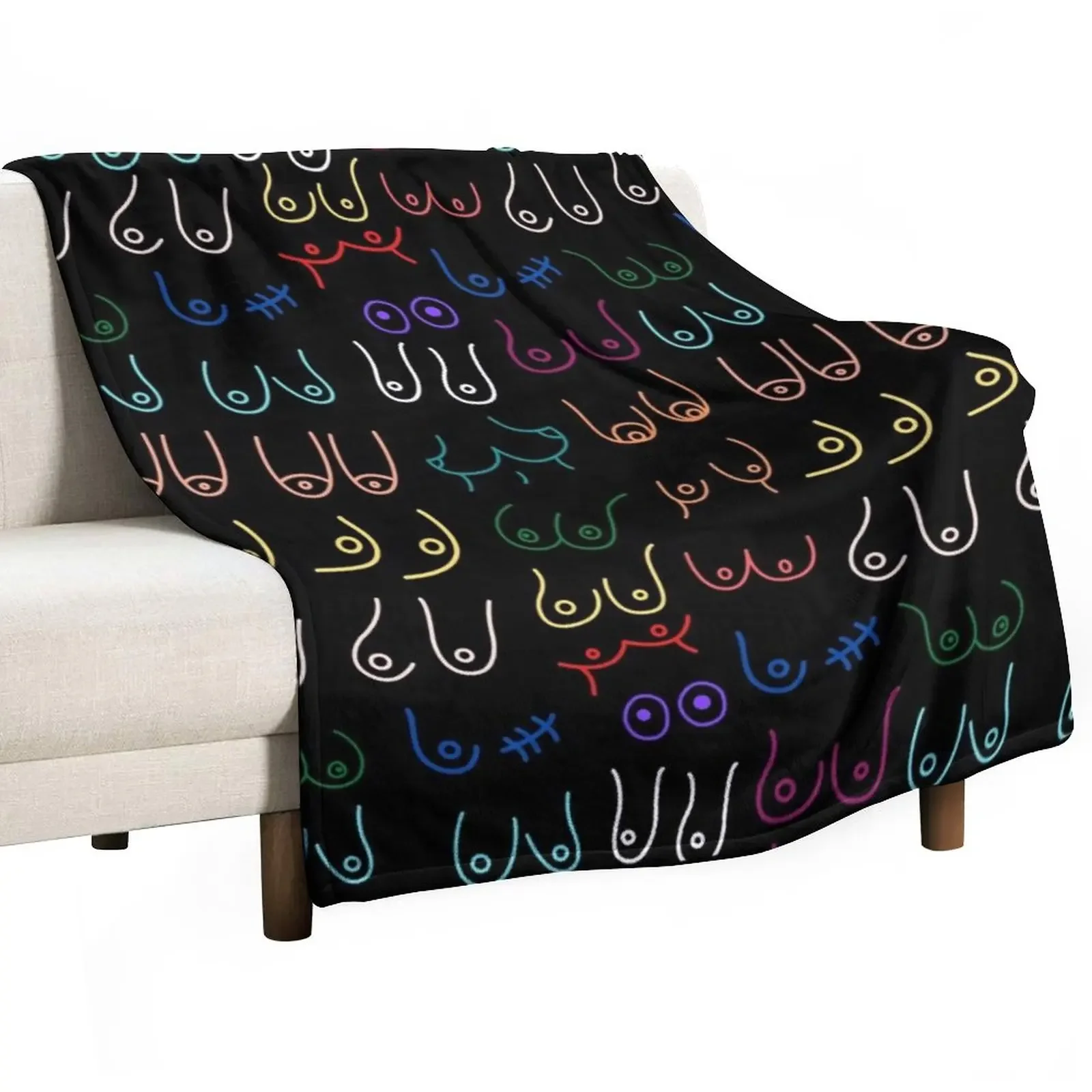 

Boobs Pattern! Throw Blanket Soft for sofa Bed covers Blankets