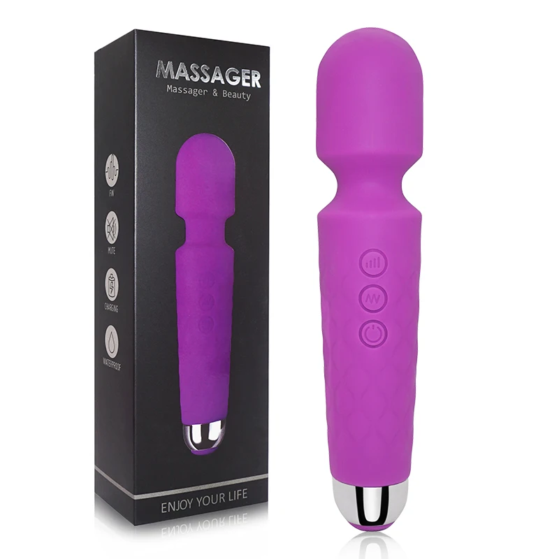 Wireless Dildo AV Vibrator Magic Wand For Women G-Spot Clit Stimulator USB Rechargeable Body Massage Sex Toys for Adults_voghion.com