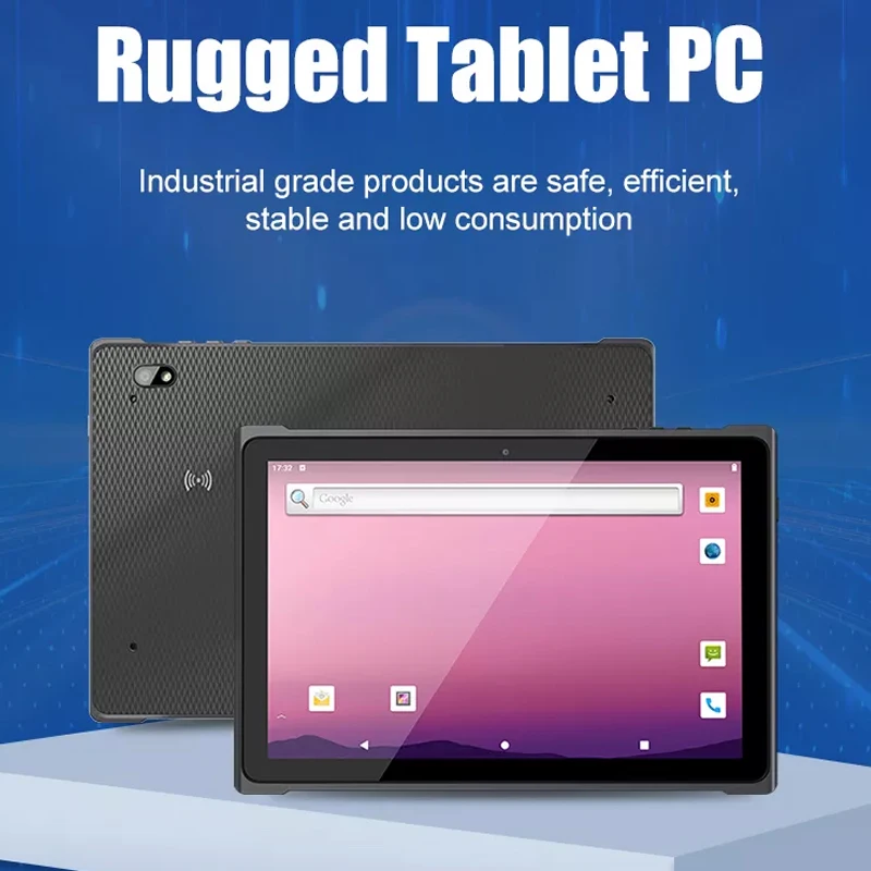 Android 11 Os Pannello Industriale Tablet Pc Super Sottile Con 1D Laser 2D Qr Code Scanner Di Codici A Barre Lettore Rfid Nfc Computer Del Veicolo