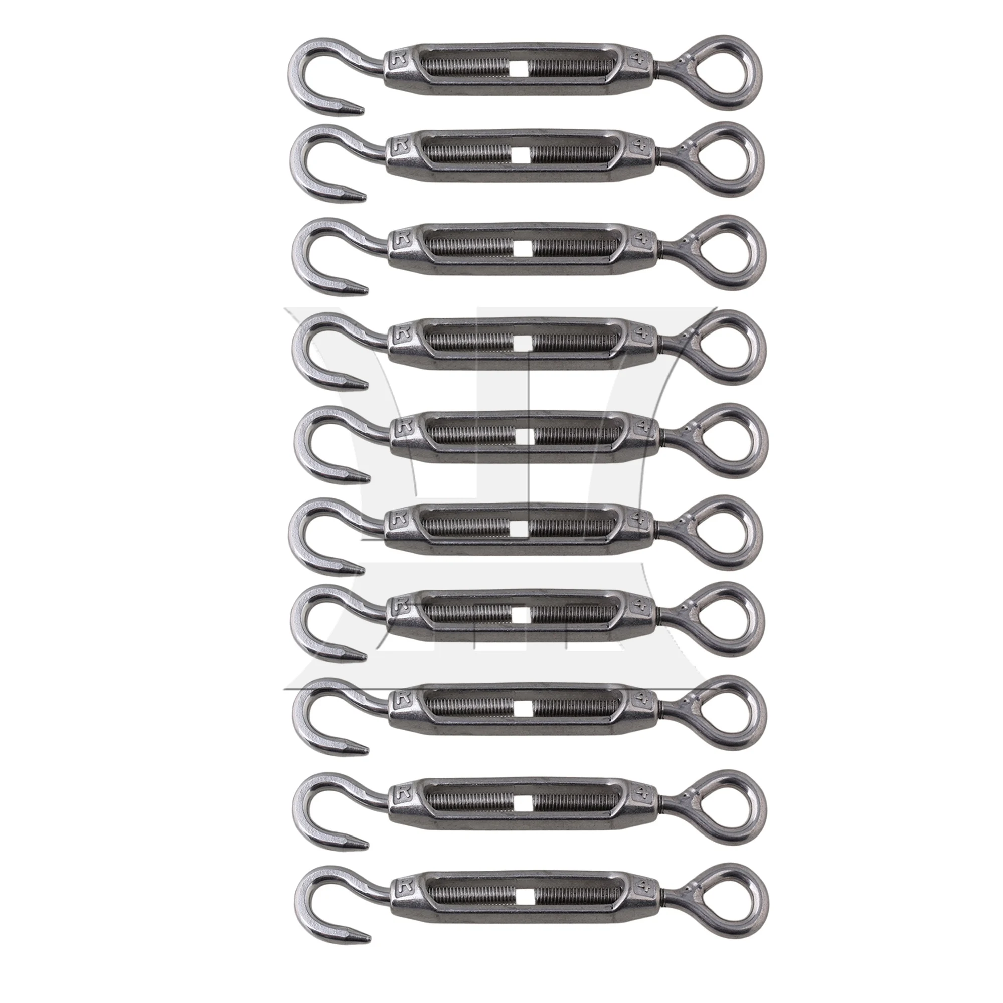 CNBTR 10 шт. M4 натяжитель глаз из нержавеющей стали для кабеля