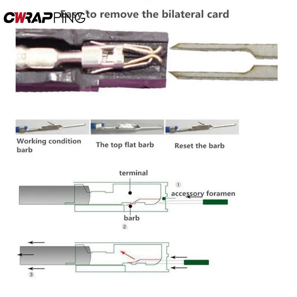 Car Terminal Removal Kit 26/36/41pcs Wire Plug Connector Extractor Puller Release Pin Set, car terminal extractor, terminal removal kit, car repair tool, terminal removal tool, car terminal puller, electrical connector pin removal kit