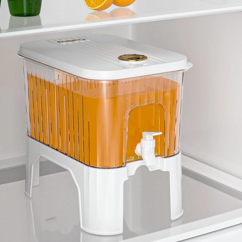 5L Cold Kettle with Faucet Refrigerator Juice Pitcher Home Plastic Beverage Dispenser for Iced Tea Lemonade Fridge Bar Party