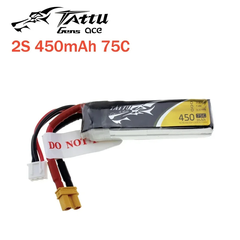 Batterie LiPo 4S 650mAh 75C posée à côté d'un drone FPV, illustration de compatibilité