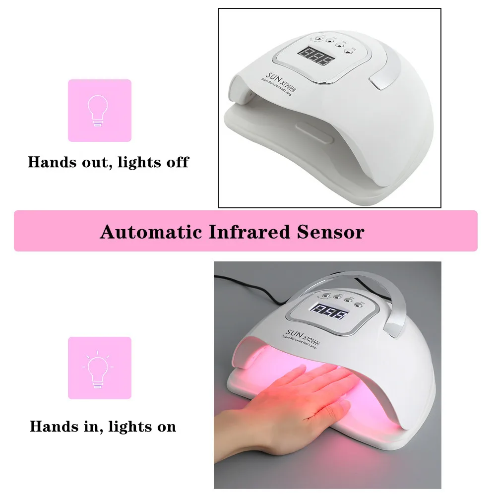 280W SUN X12MAX UV LED Nail Lamp - 66 LEDs