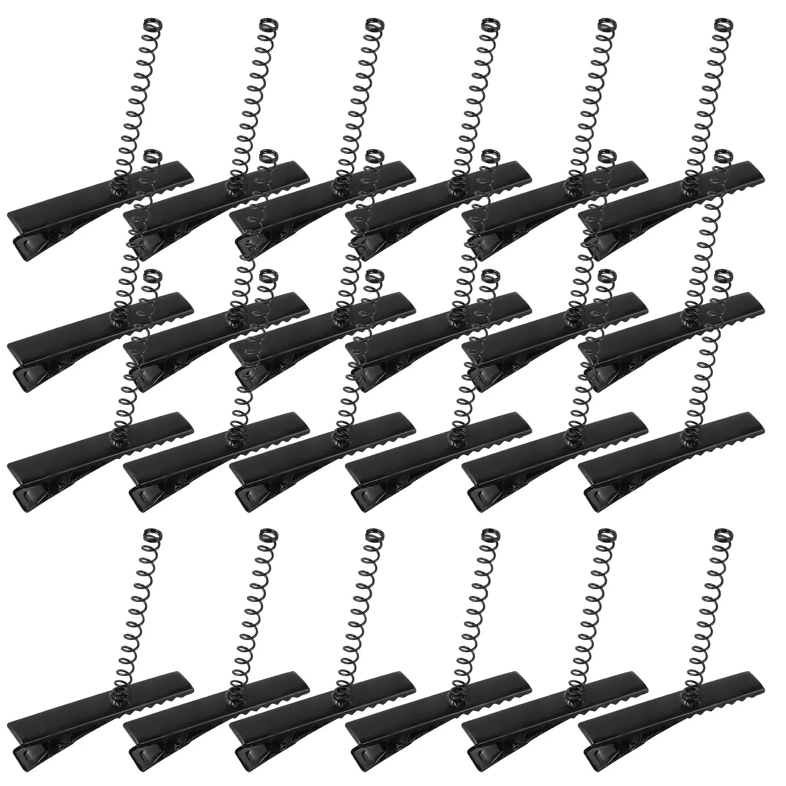 100Pcs 어린이 크리 에이 티브 헤어 스타일링 클립 금속 스프링 오리 빌 머리핀 소녀를위한 DIY 액세서리 머리핀
