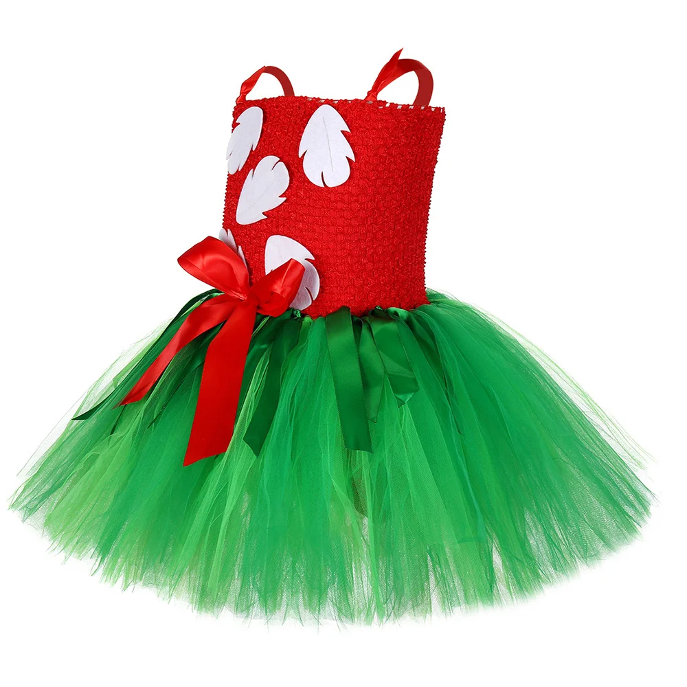 Lilo Tutu Kleid für Mädchen Weihnachts kostüm für Kinder Hawaii Kleider für Mädchen Party Santa Outfit Kinder verkleiden Kleidung – Detail 3