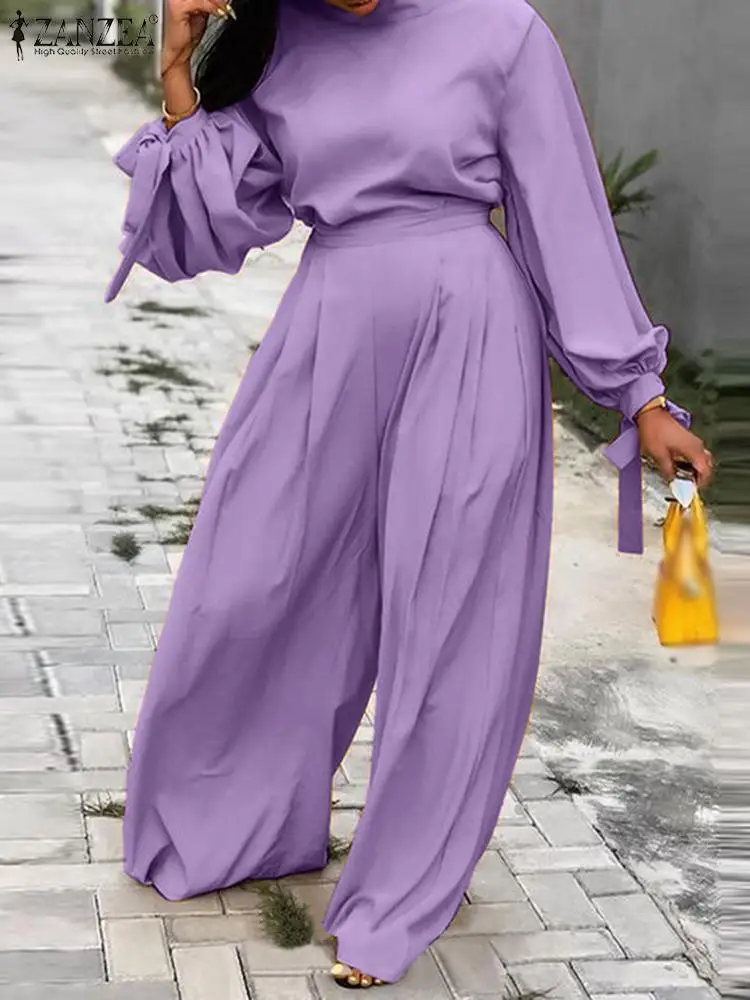 

ZANZEA 2023 Women Fashion Pleats Jumpsuits Solid Long Sleeve Loose Overalls Casual Elegant Female Office Streetwear Playsuits