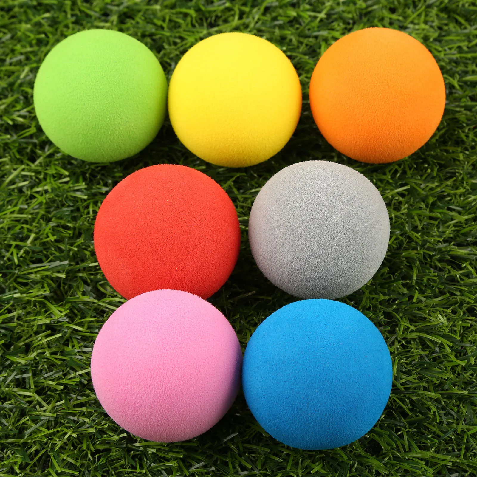 12 Balles De Tennis En Mousse - Légères, Souples, Diamètre 5 Cm - Pour Entraînement, Jeu, Jardin, Enfants - Couleurs Vives