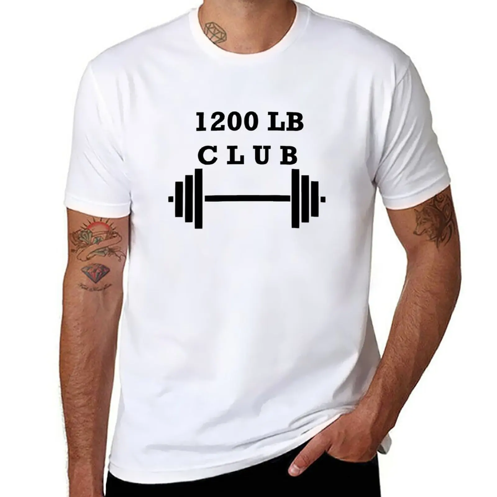

New 1200 lb club T-Shirt anime clothes Short sleeve tee mens t shirts pack