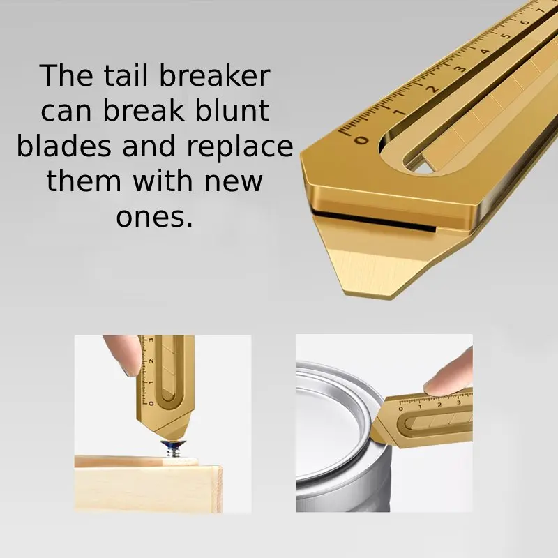 6 in 1 Stainless Steel Utility Knife 18mm Multi Cutter Military Grade Snap Off Heavy Duty for Art Crafts Carbon Leather Wallpaper utility knife cutting knife art knife box cutter carving knife metal carving knife paper cutting knife paper cutter box opener