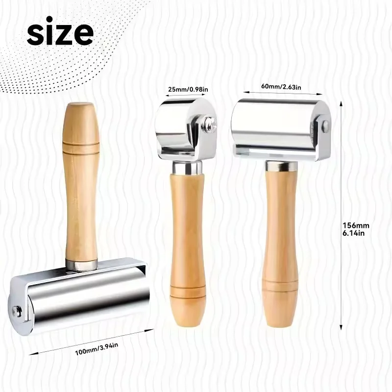 1PC Leather Glue Laminating Roller Leather Press Edge Roller Platen Tools for Craft DIY Laminating Tool for Leather Craft - 2
