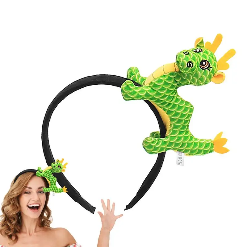 

Повязка для волос с драконом плюшевая повязка на голову повязка для волос с драконом китайский головной убор повязка для волос с драконом для детей мальчиков и девочек