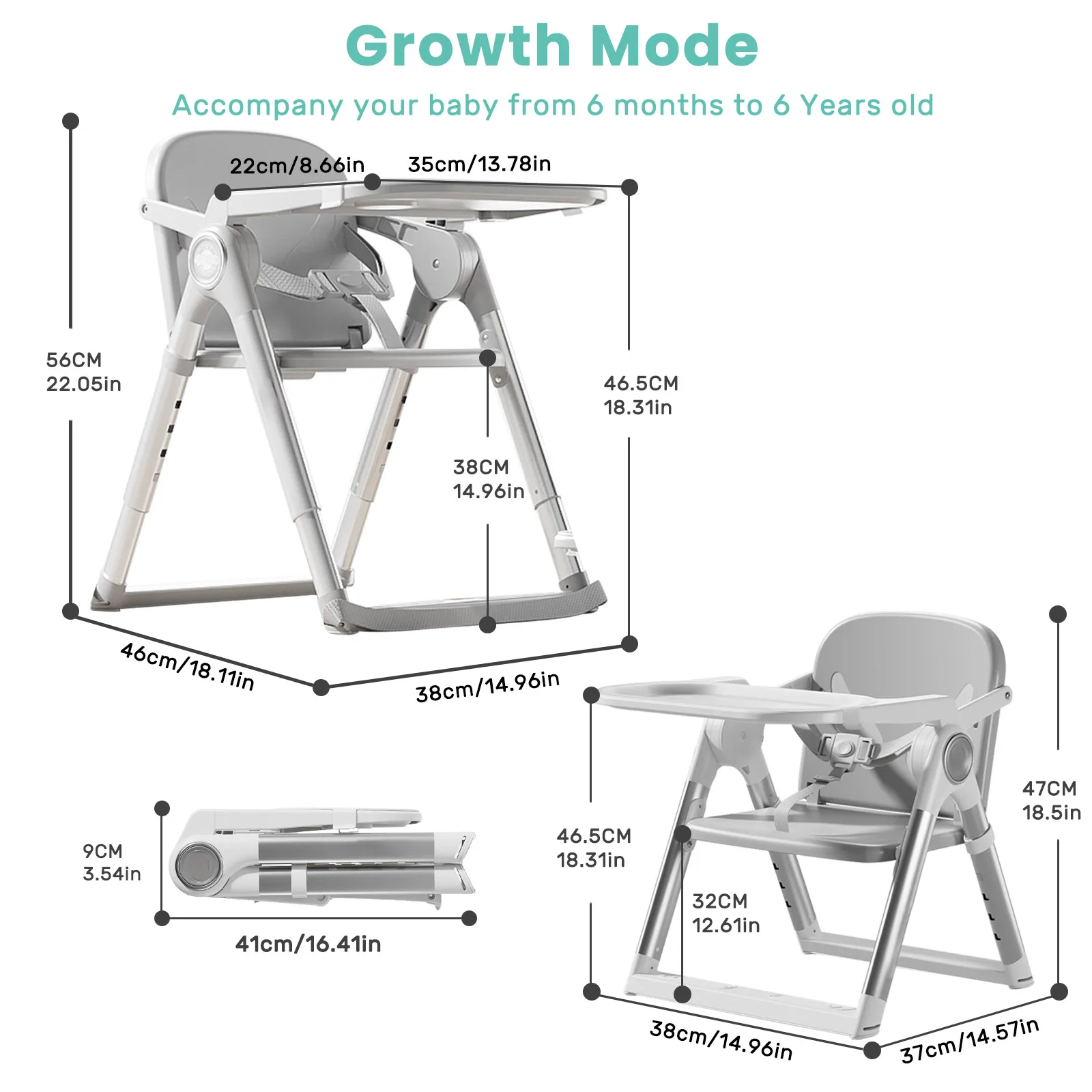 Folding Baby Booster Seat 2