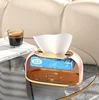 High Quality Toilet Paper Box Table Napkin Holder Nordic Striped Tissue Box Holder  Car Tissue Paper Dispenser Home Decoration 4