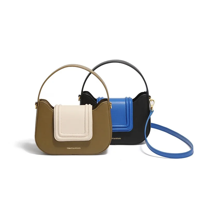 New Fashion Small Bag Versatile Crossbody Bags Advanced Contrast Color Women's Bag Ins Design Shoulder Bag Handbag сумка женская