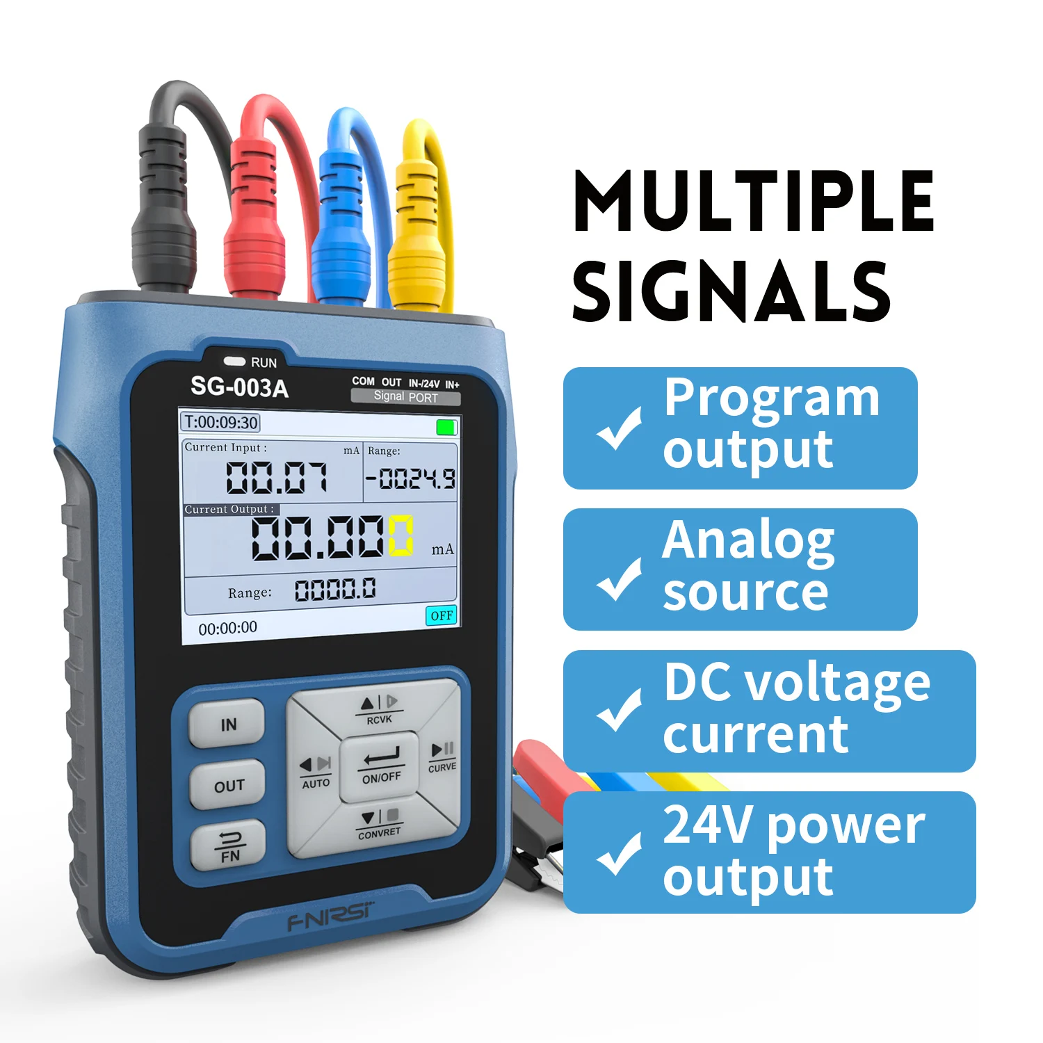 FNIRSI SG-004A 4-20mA Multifunctional Signal Generator PT100 Thermocouple Resistance Pressure Transmitter Process Calibrator 4