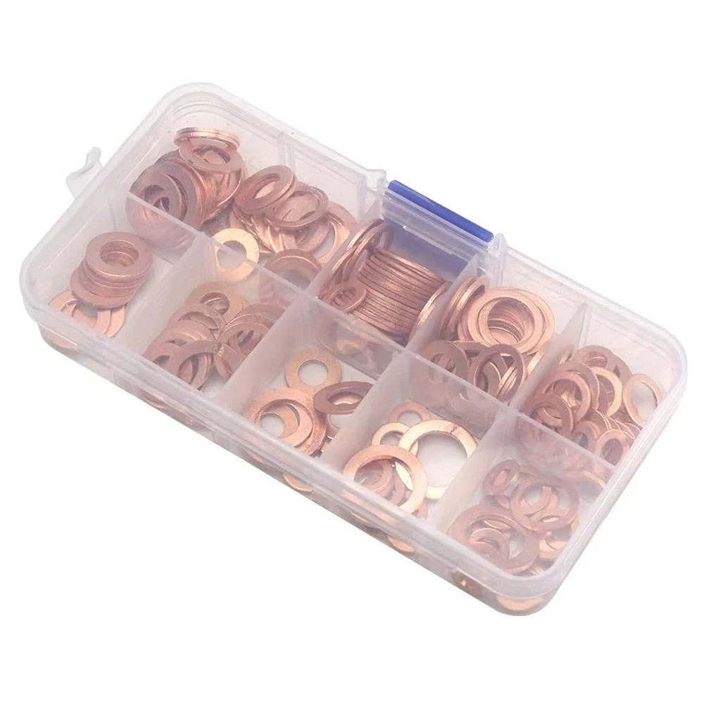 2 Pcs 40mm Inner Diameter Copper Washers Flat Sealing Gasket Rings...