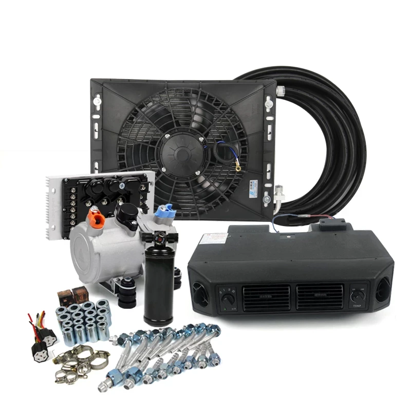 Universal-12V-24V-Auto-Electric-Air-Conditioning-Compressor-Evaporator ...