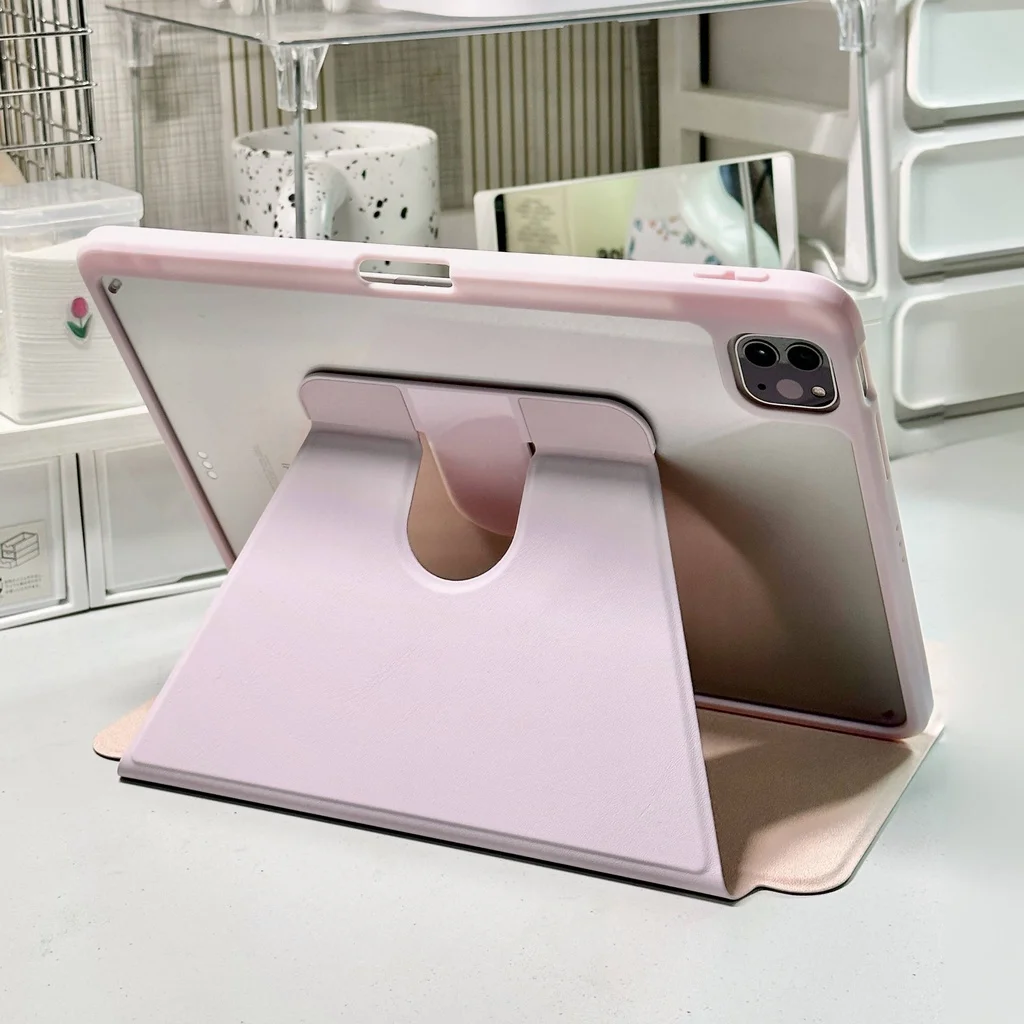 

Прозрачная акриловая задняя крышка с вращением для Ipad 10,2 9th 8 7th Air 3 10th 10,9 Pro 11 Air 5 4 3 2 1 Mini6