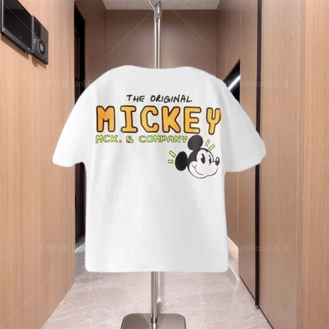 Description Picture 6 of itemMickey Boys 2pc/set Summer Clothing New Style Children Short-sleeved Suit Loose Fashion Popular Baby Girl Boy Tracksuit Iconic Brand