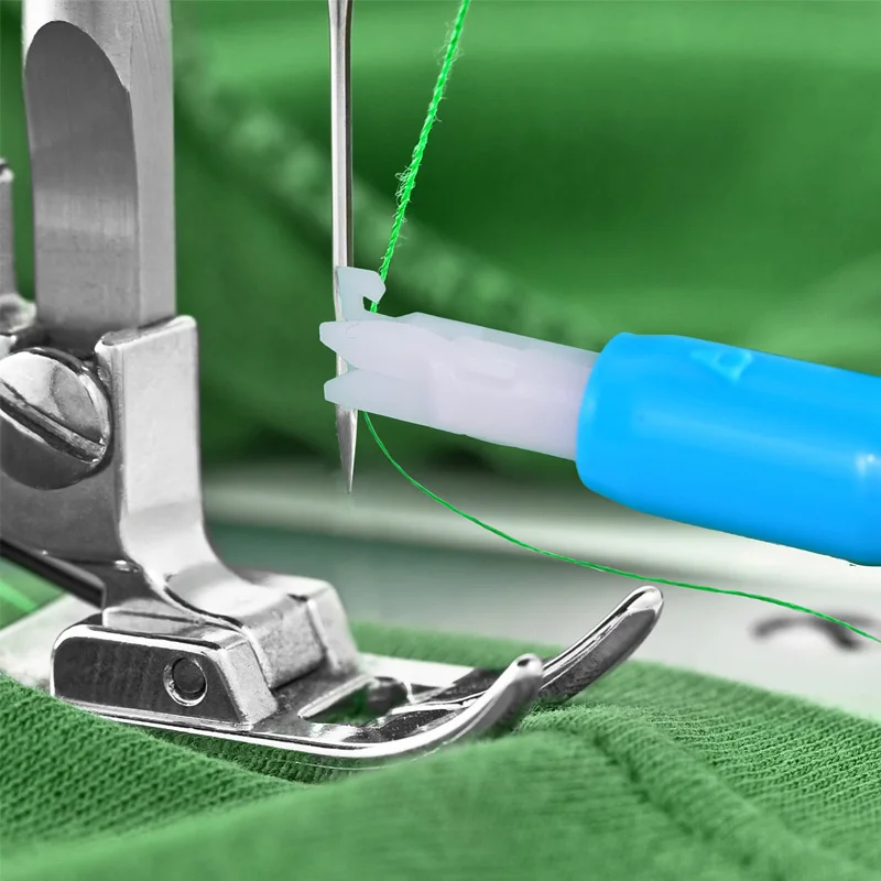 Sewing Needle Inserter Automatic Needle Quick Sewing Threader Threading Tool For Machine Holds Needles Firmly