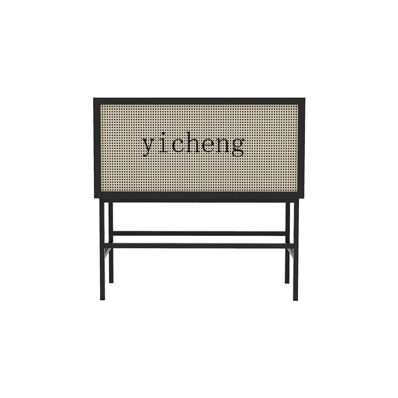 

Шкаф из ротанга ZC, деревянный входной шкаф для маленькой квартиры, гостиной, простой современный шкаф для хранения чая