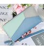 2024 New Handheld Wallet Women's Long Zipper Student Wallet Korean Edition Color blocked Large Capacity Handheld Phone Bag 6