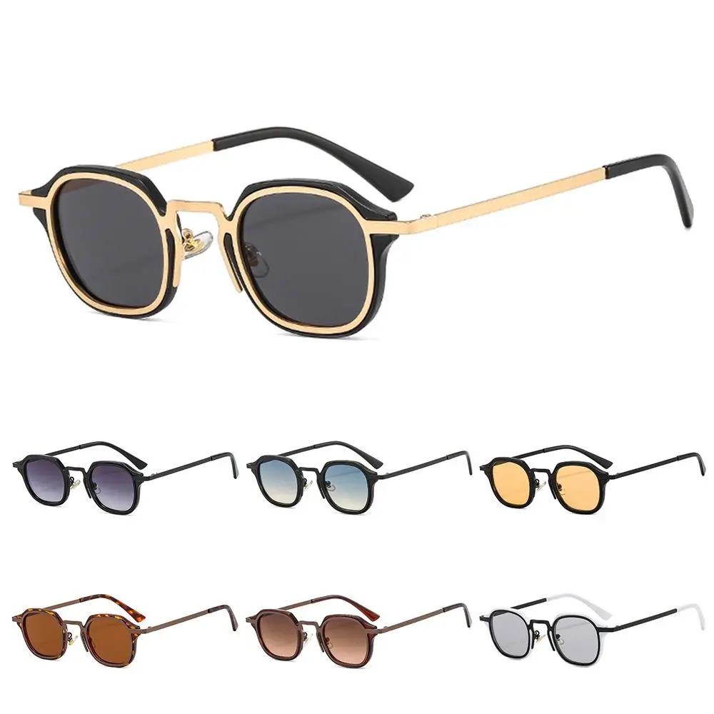 Metal Frame Small Square Sunglasses UV400 Protection