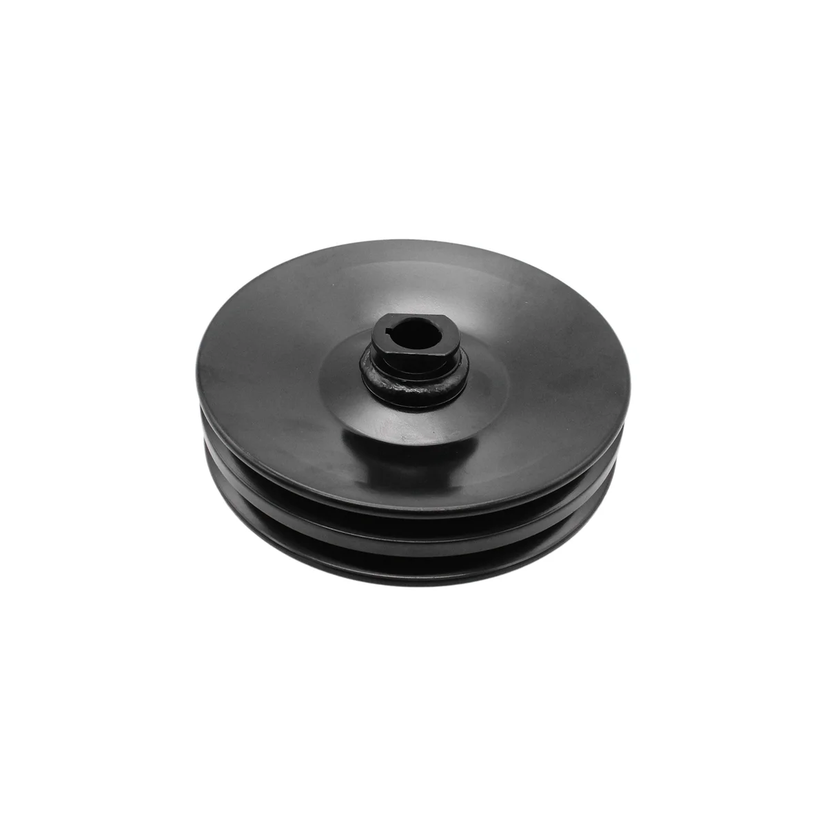 

Black Double Groove Power Steering Pump Pulley Key Way for BBC 350 454