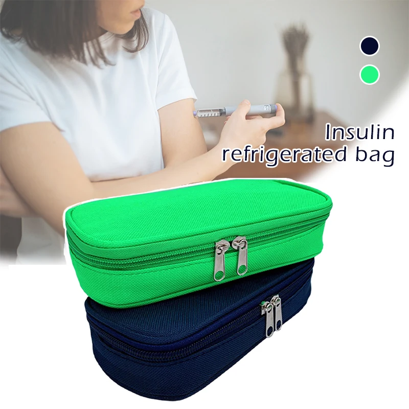 

Free Shipping Thermal Insulated Insulin Cooling Bag Portable Pill Protect Medicine Cooler Aluminum Foil Oxford Diabetic Pocket