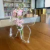 Glass Christmas Ornament Transparent Acrylic Butterfly Frame Vase Transparent Acrylic Butterfly Vase Garden Figurines Solar 4