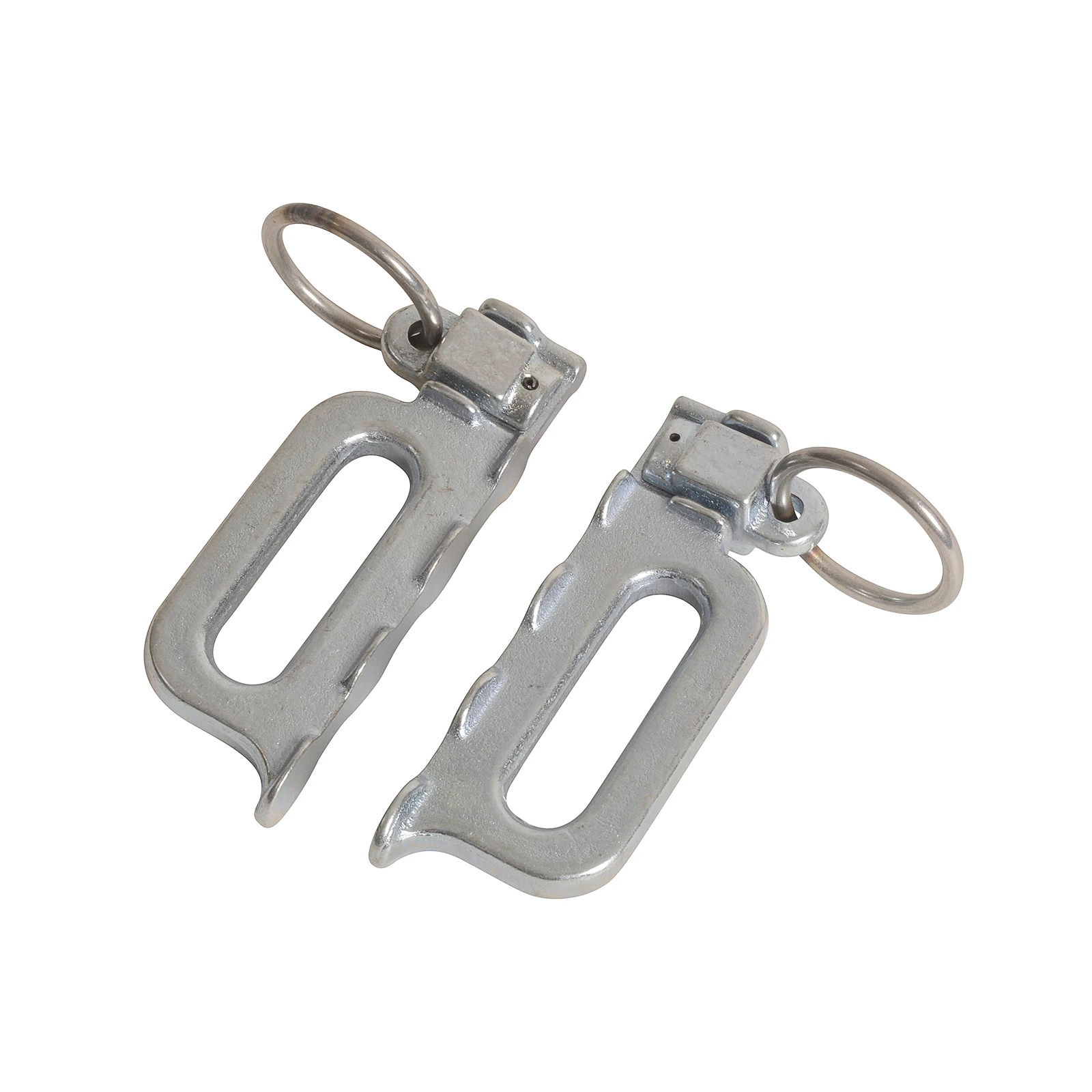 Tie down belts 2PCS L-Track Double Stud Tie Down Fitting Trailer Cargo End Ring Bolt Tie Down Anchor Point Rail Loading Securing Tools