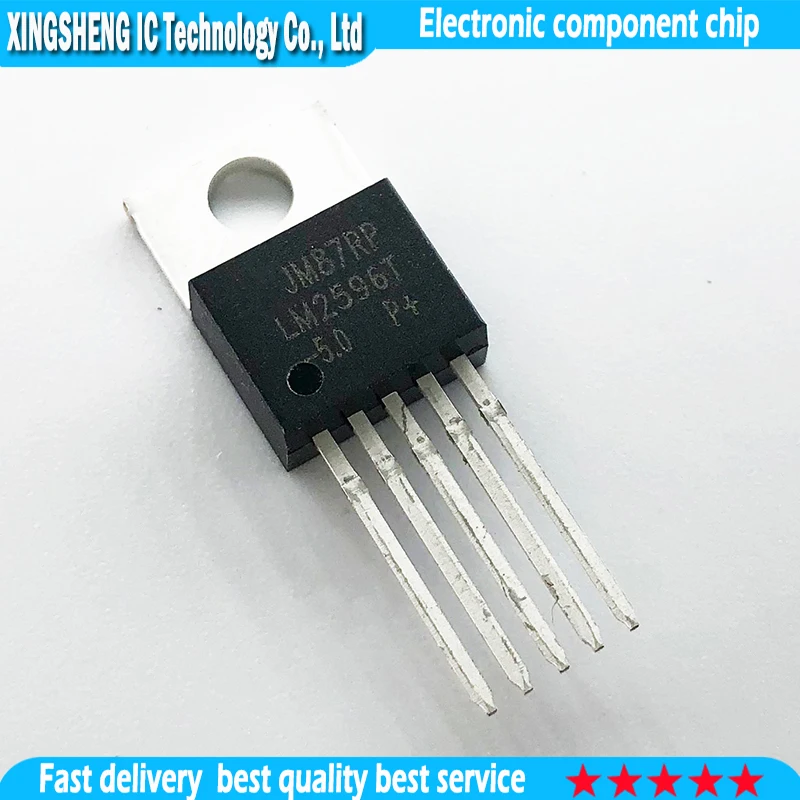 10Pcs Lm2596T-5.0 Lm2596T Lm2596 To-220