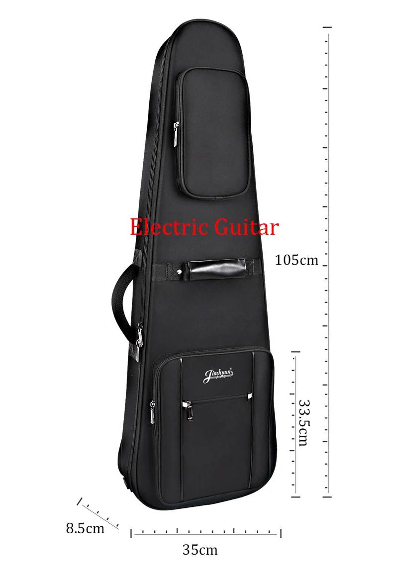 Electric Guitar Bag Case Thicken 23mm Waterproof 40 41 In Electric Bass Folk Balladry Acoustic Classical Backpack Carry Gig guitar bag electric bass bag