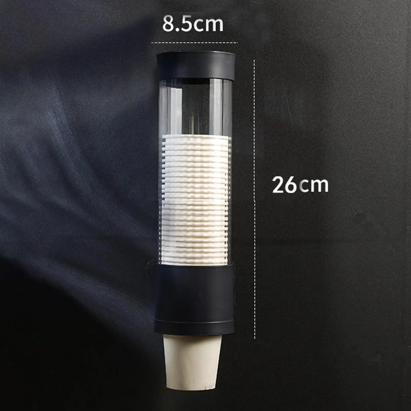 Cup Dispenser Large Capacity Wall Mount Cup Holder for Dorm Household Gym