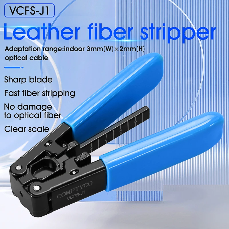 Fiber Optic Tool Kit VCFS-33 Three-Port Stripper + VCFS-J1 3*2mm Leather Wire Stripper + Aramid scissors Fiber Tool Combination