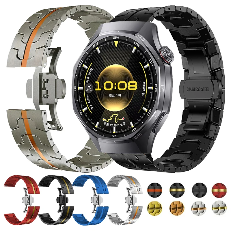 22mm Stainless Steel Metal Watch Strap Bracelet
