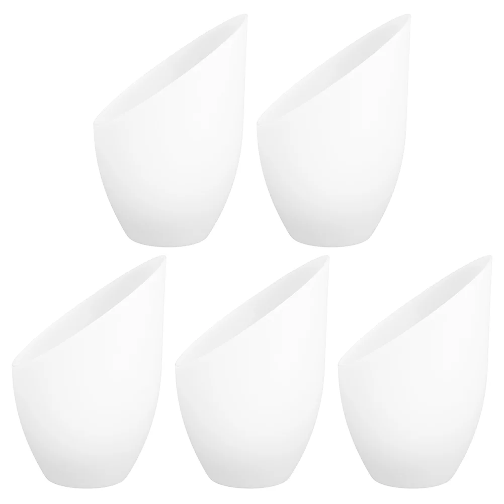 

5pcs Inclined Head Lampshade Home Lamp Plastic Lamp Shade Lamp Supplies