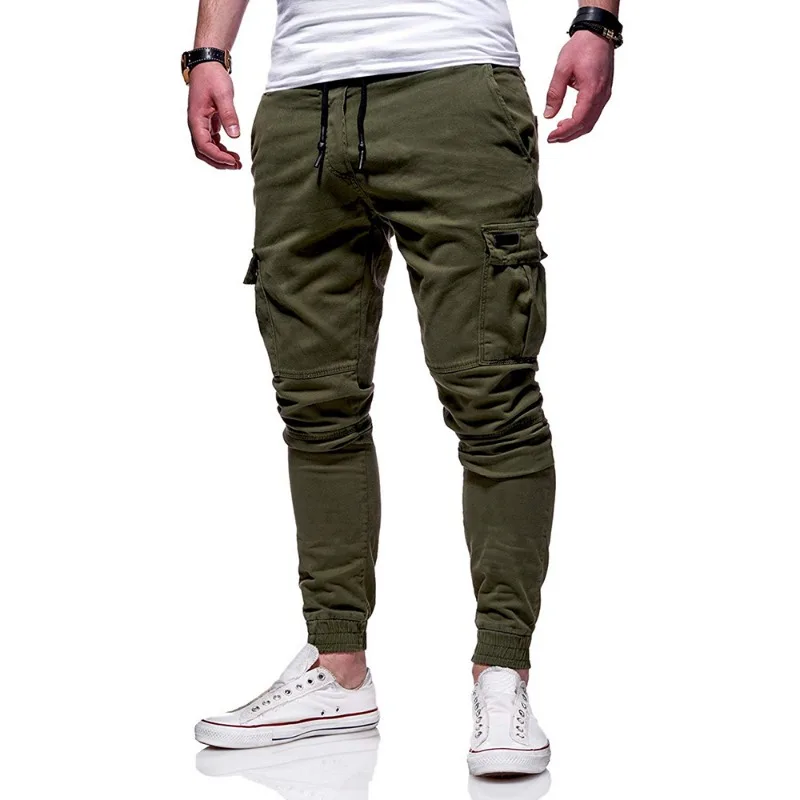 Men Trousers Casual Sports Pants Sweatpants Hip Hop Harem Pencil Pants Size S-3XL
