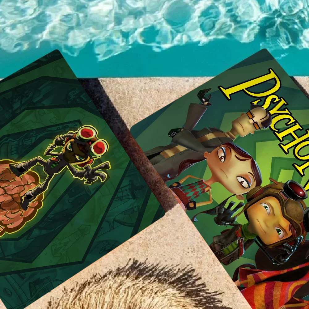 Psychonauts Big Microfiber Beach Towels Quick Dry Towel Sand Beach Towels Pool Towel for Travel Swim Pool Yoga 4