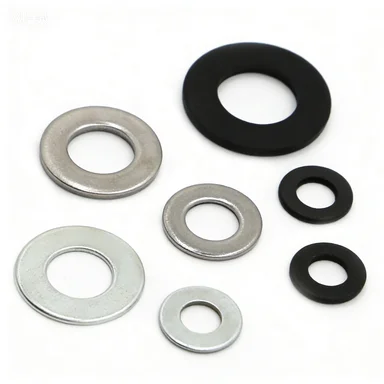 Durable Stainless Steel Zinc-Plated Flat Washers and Gaskets in Assorted Sizes