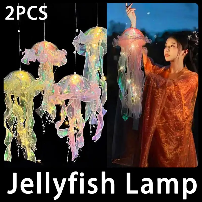 

Jellyfish Lamp, Portable Flower Lamp, Girl Room Atmosphere Decoration Lamp, Bedroom Night Lamp, Home Decoration, Night Lights