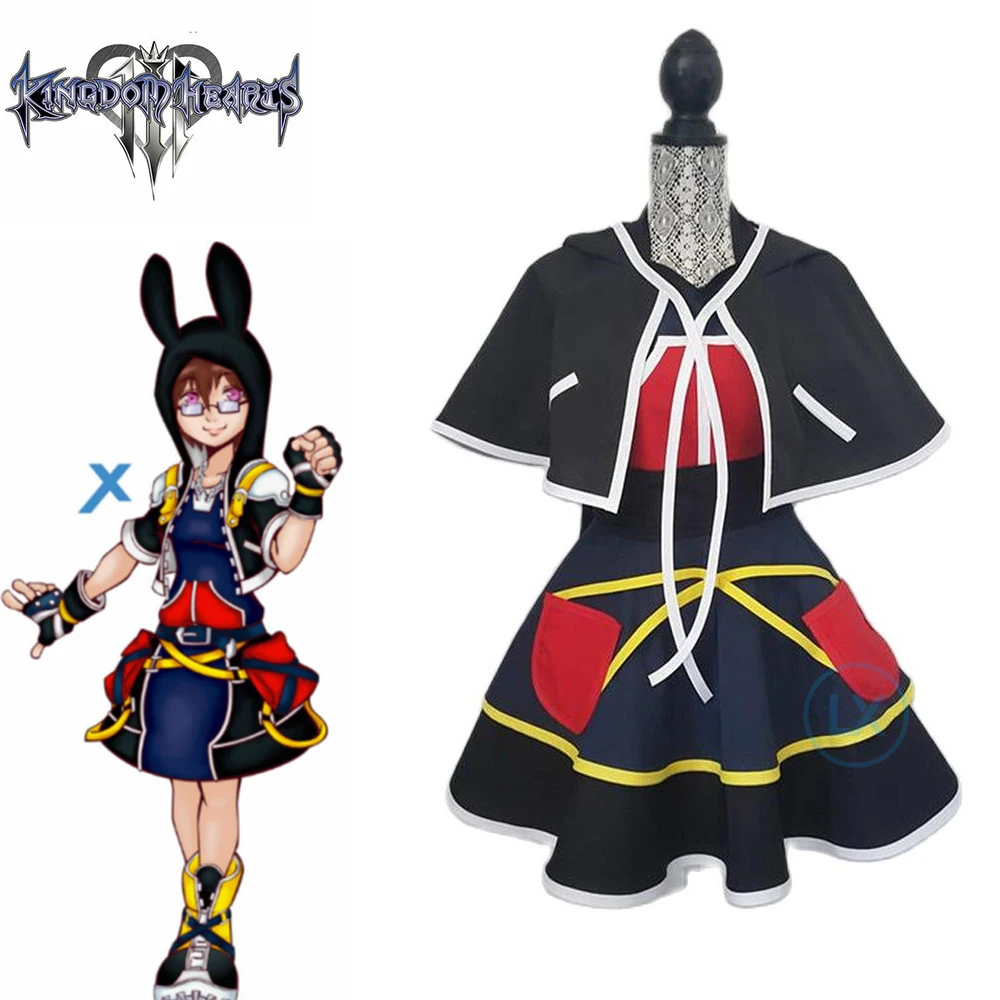 Anime Kingdom Hearts Costume Cosplay Sora Cape Dress Costume Per Halloween Femminile Custom Made Clothes Cos