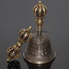 Nepal Tibetan Bells Chimes Handmade Brass Vajra Bell and Pestle Meditation Tool Sound Healing Instrument Buddhist Supplies Gifts 5