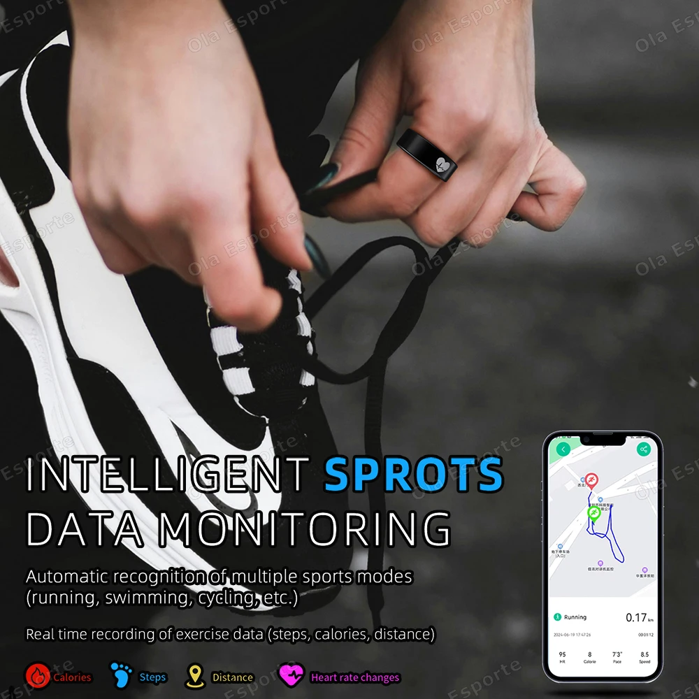 2026 Lovers Intelligent Smart Ring ECG Detection Blood Pressure,Heart Rate Ring,Body Temperature Waterproof Men Women Smartring 5