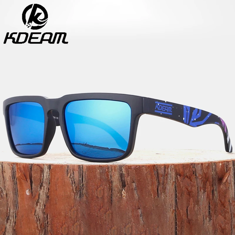 

KDEAM 2024 Square Sport Sunglasses Men's Driving Shades Outdoors Coating Polarized Sun Glasses New Luxury Dazzling Eyewear UV400