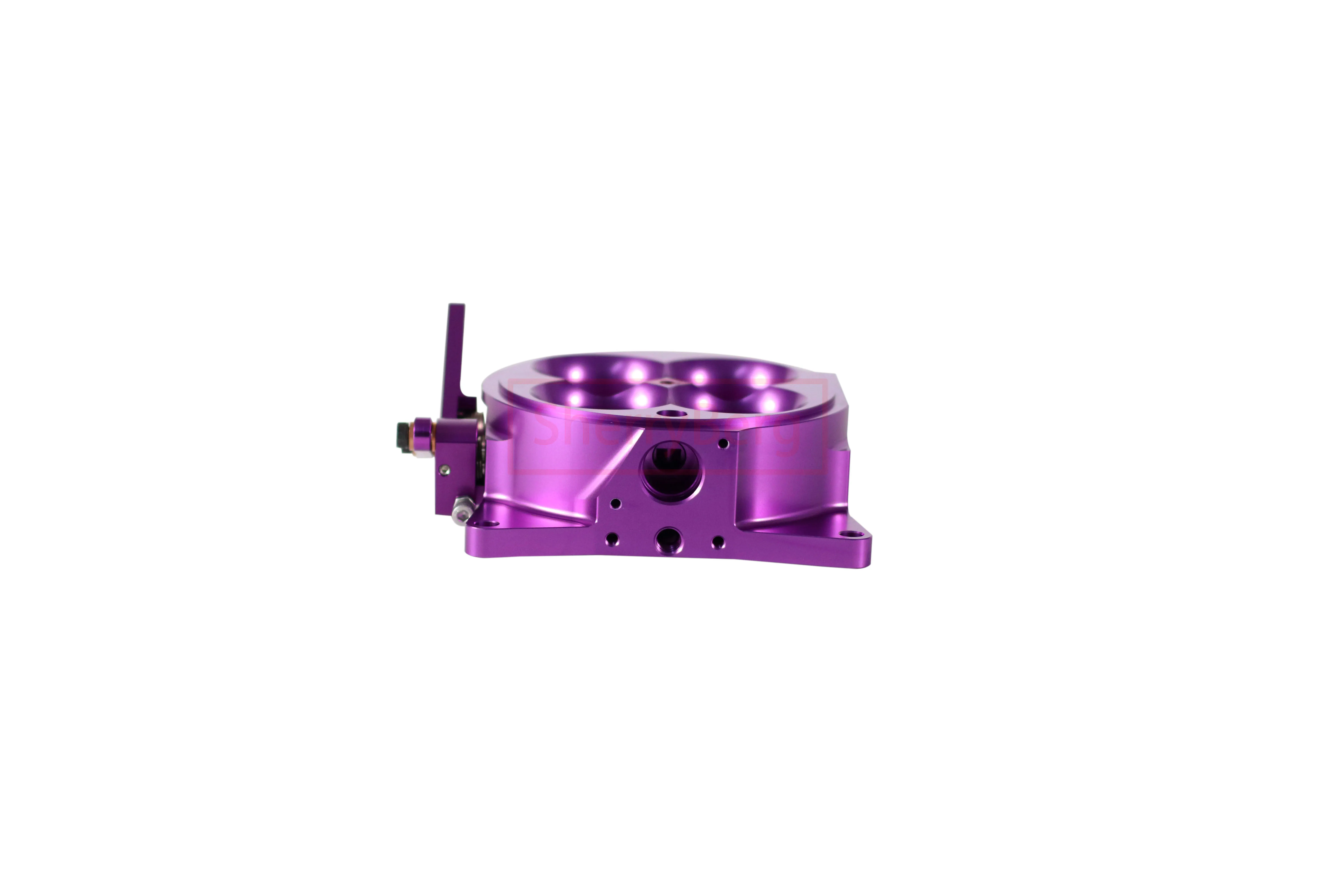 셰리버그 빌렛 EFI 연료 분사 시스템 CNC 1300CFM 1375CFM 1350CFM 4 배럴 4150 스로틀 바디 퍼플 (GM IAT/TPS 센서용)